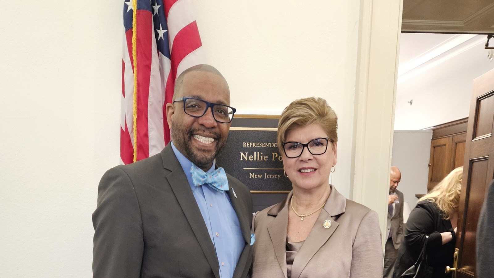 Ronald C. Rice with Rep. Nellie Pou of New Jersey on Capitol Hill, January 2025