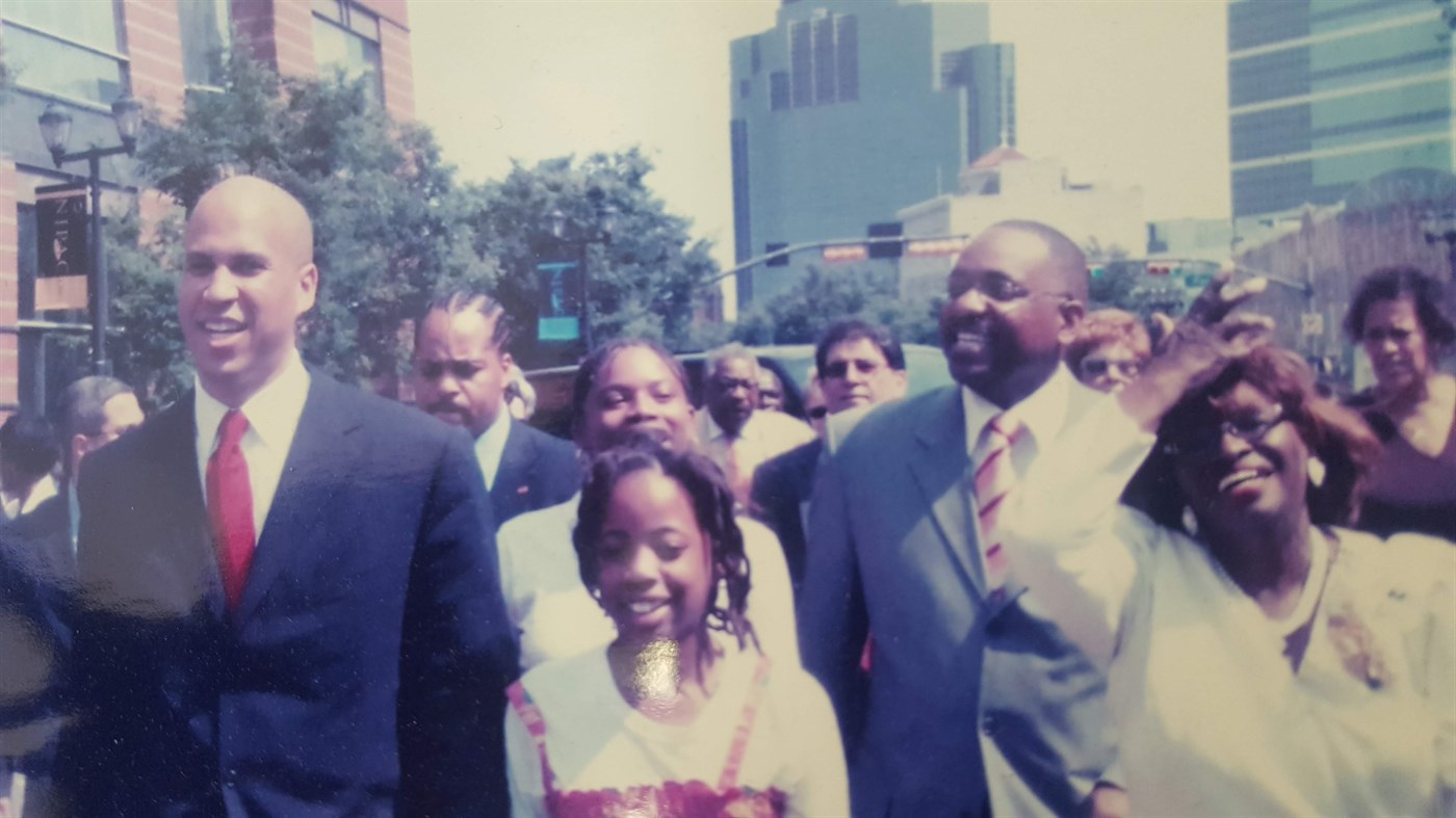 Ronald C. Rice walking in the inauguration parade as a newly sworn-in council member in Newark, 2006